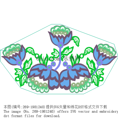 svg矢量绣花图下载