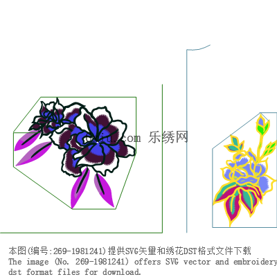 svg矢量绣花图下载