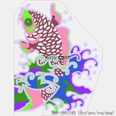 svg矢量绣花图下载