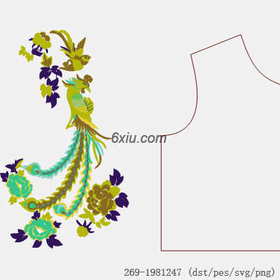 svg矢量绣花图下载