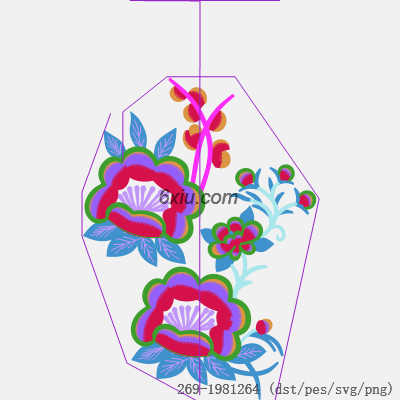 svg矢量绣花图下载