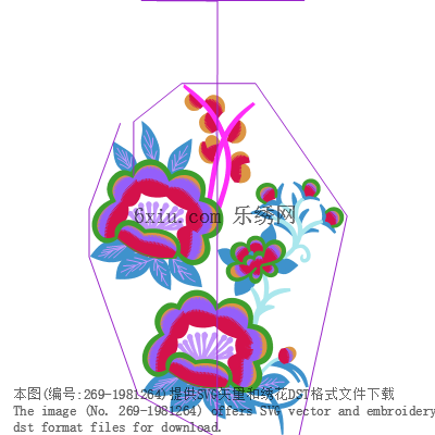 svg矢量绣花图下载