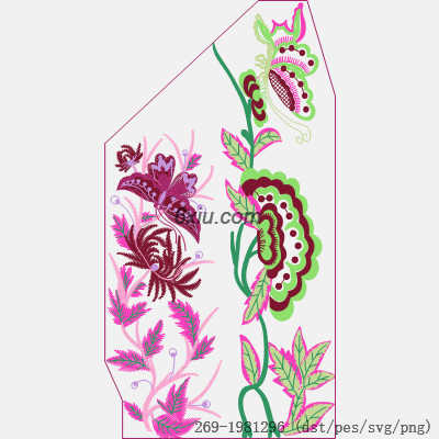 svg矢量绣花图下载