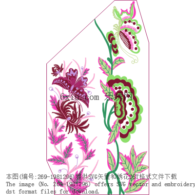 svg矢量绣花图下载