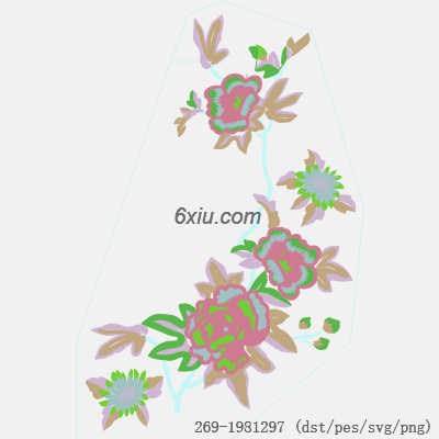 svg矢量绣花图下载
