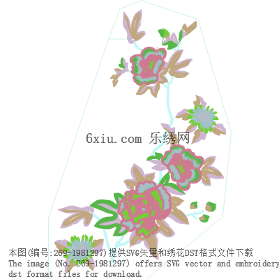 svg矢量绣花图下载