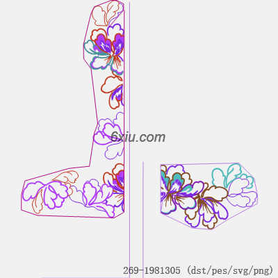 svg矢量绣花图下载