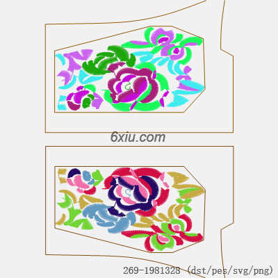 svg矢量绣花图下载