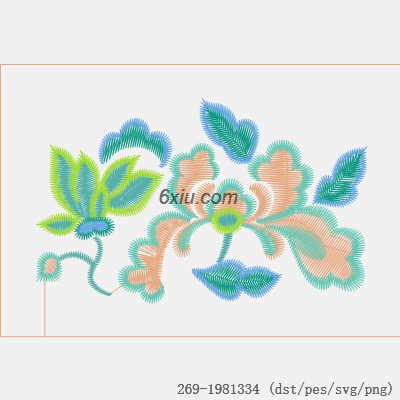 svg矢量绣花图下载