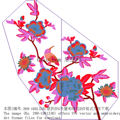svg矢量绣花图下载