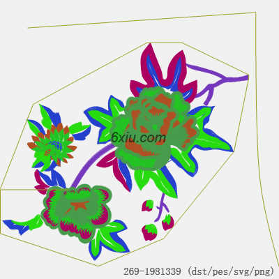 svg矢量绣花图下载
