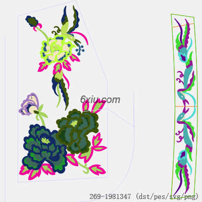 svg矢量绣花图下载