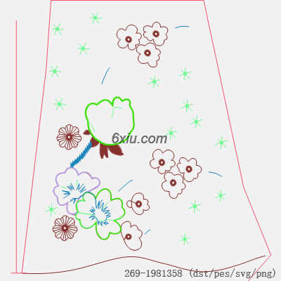 svg矢量绣花图下载
