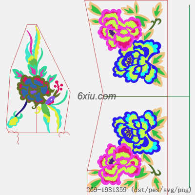svg矢量绣花图下载