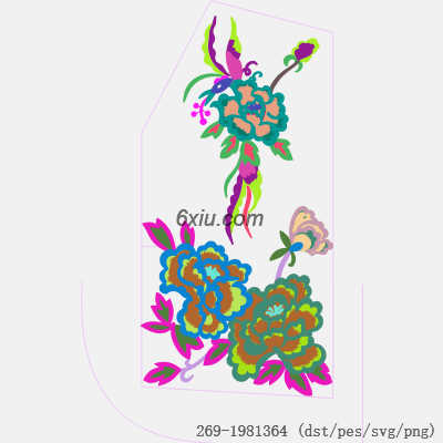 svg矢量绣花图下载