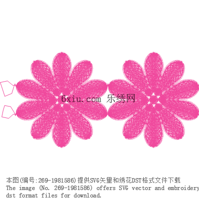 svg矢量绣花图下载