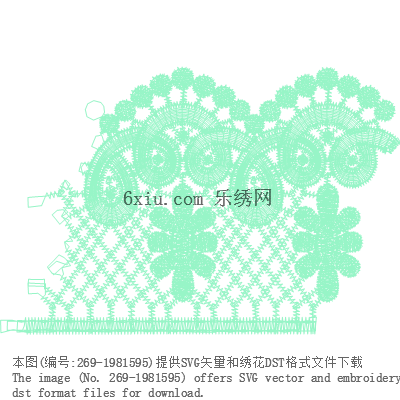 svg矢量绣花图下载