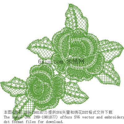 svg矢量绣花图下载