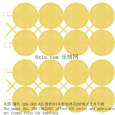 svg矢量绣花图下载