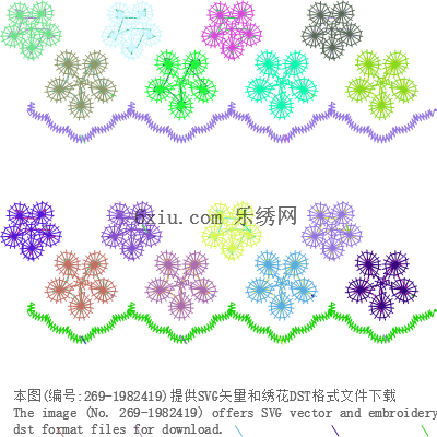 svg矢量绣花图下载