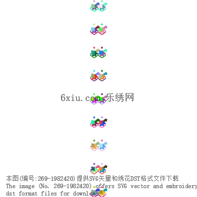 svg矢量绣花图下载