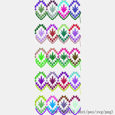 svg矢量绣花图下载
