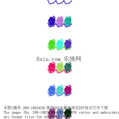 svg矢量绣花图下载