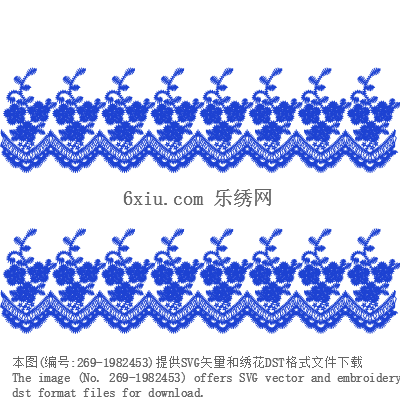 svg矢量绣花图下载