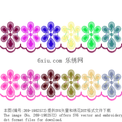 svg矢量绣花图下载