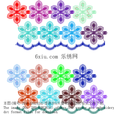 svg矢量绣花图下载