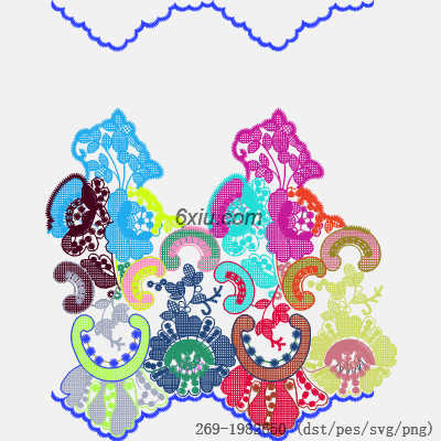 svg矢量绣花图下载