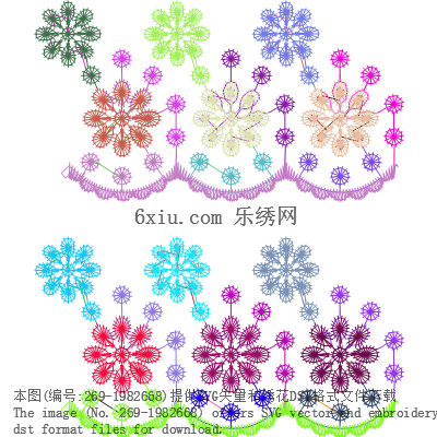 svg矢量绣花图下载