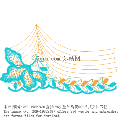 svg矢量绣花图下载
