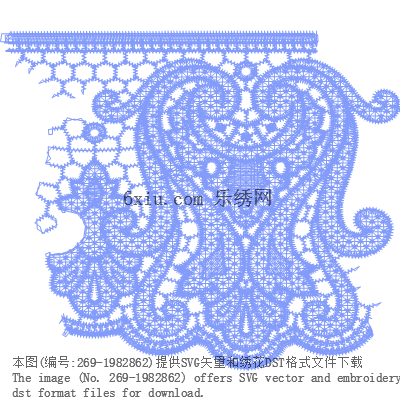 svg矢量绣花图下载