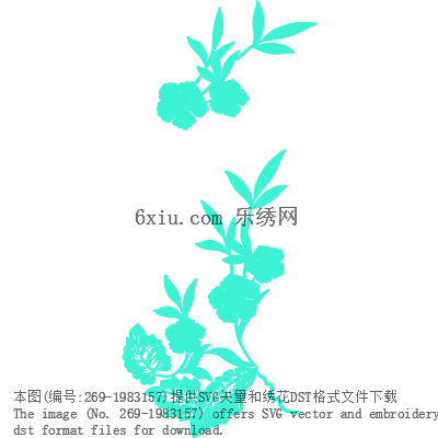 svg矢量绣花图下载