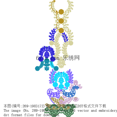 svg矢量绣花图下载