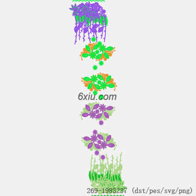 svg矢量绣花图下载