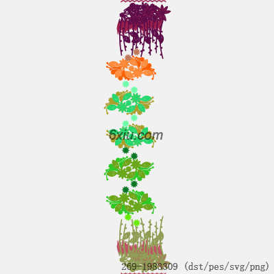 svg矢量绣花图下载