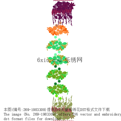 svg矢量绣花图下载