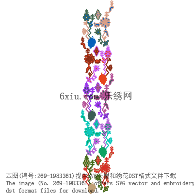 svg矢量绣花图下载