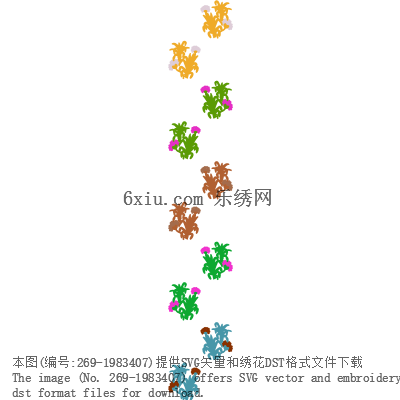svg矢量绣花图下载