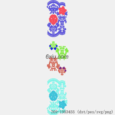 svg矢量绣花图下载