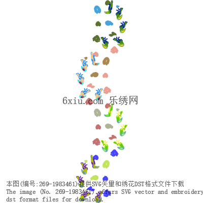 svg矢量绣花图下载
