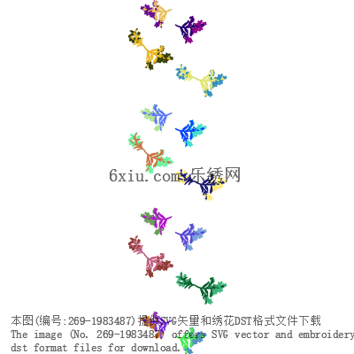 svg矢量绣花图下载