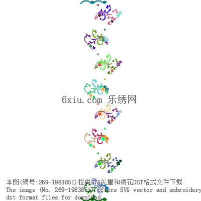 svg矢量绣花图下载