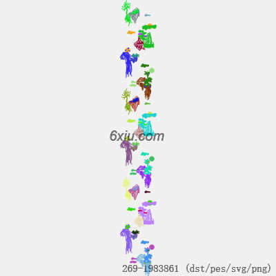 svg矢量绣花图下载