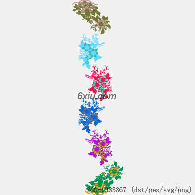 svg矢量绣花图下载