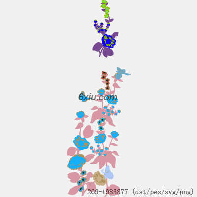 svg矢量绣花图下载