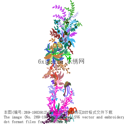 svg矢量绣花图下载