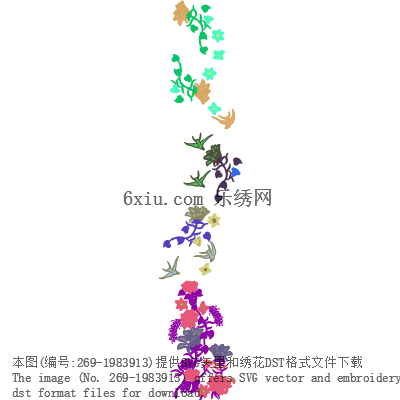 svg矢量绣花图下载